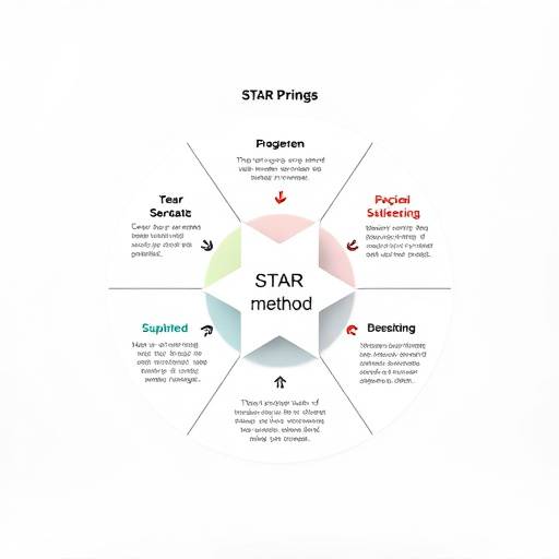 Diagram illustrating the STAR Method: Situation, Task, Action, Result